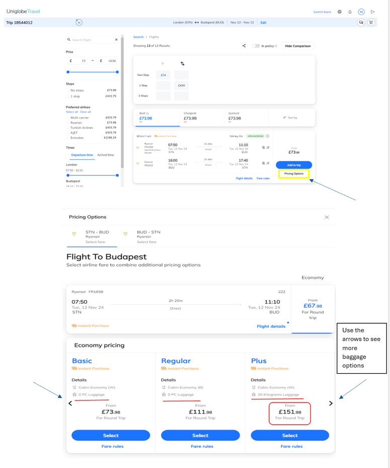 low cost baggage faq